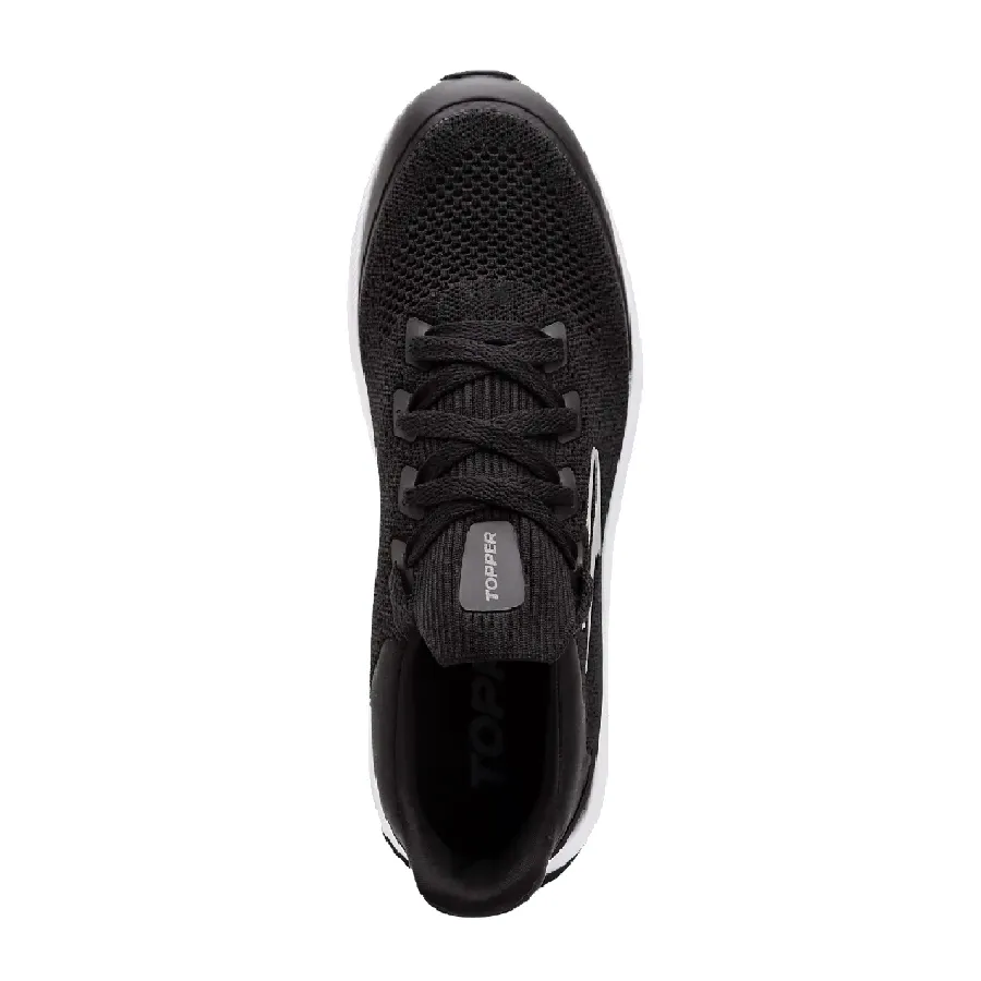 Imagen 3 de 5 de Zapatillas Topper Split Knited-NEGRO/PLATA