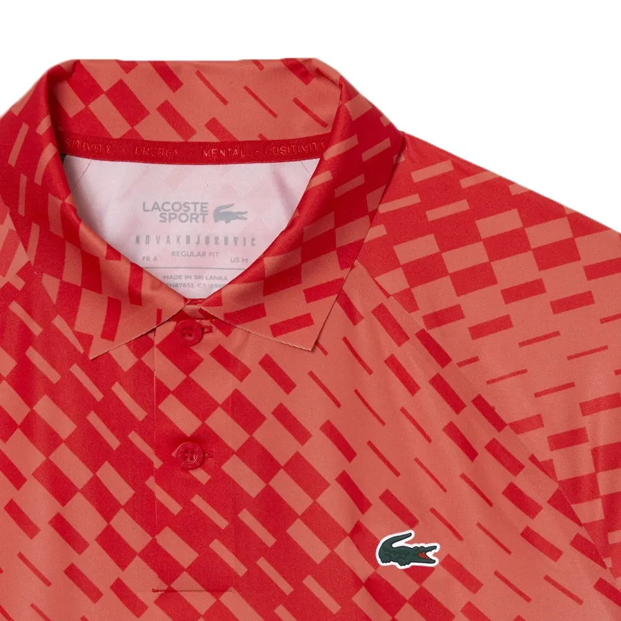 Imagen 4 de 5 de Remera Lacoste Novak Djokovic-ROJO/NARANJA
