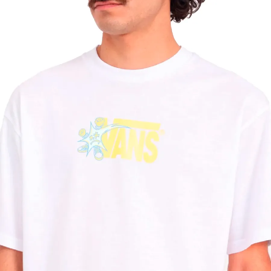 Imagen 1 de 2 de Remera Vans Supernova SS-BLANCO/AMARILLO