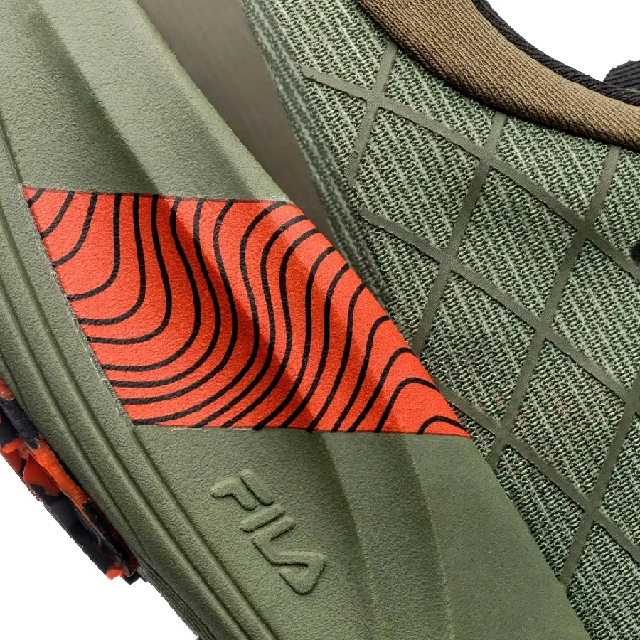 Imagen 5 de 7 de Zapatillas Fila Racer Skytrail-OLIVA/NARANJA