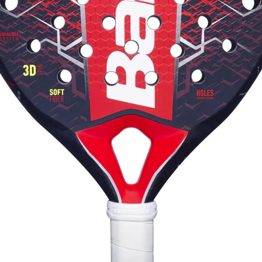 Imagen 3 de 5 de Paleta Babolat Technical Vertuo 2.5-NEGRO/ROJO