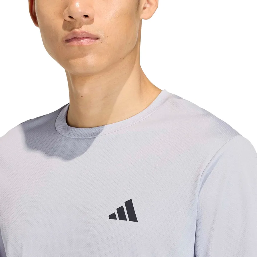 Imagen 3 de 6 de Remera adidas Workout Essentials Base 3 Tiras-GRIS/NEGRO