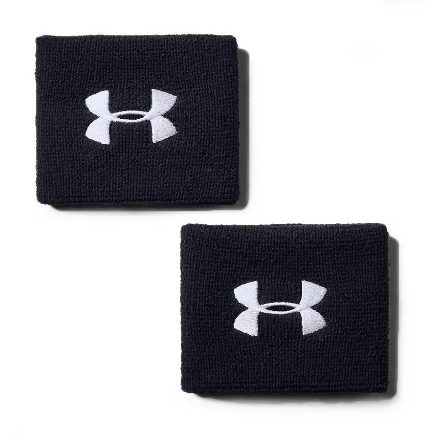 Imagen 2 de 3 de Muñequeras Under Armour Performance Wristbands-NEGRO