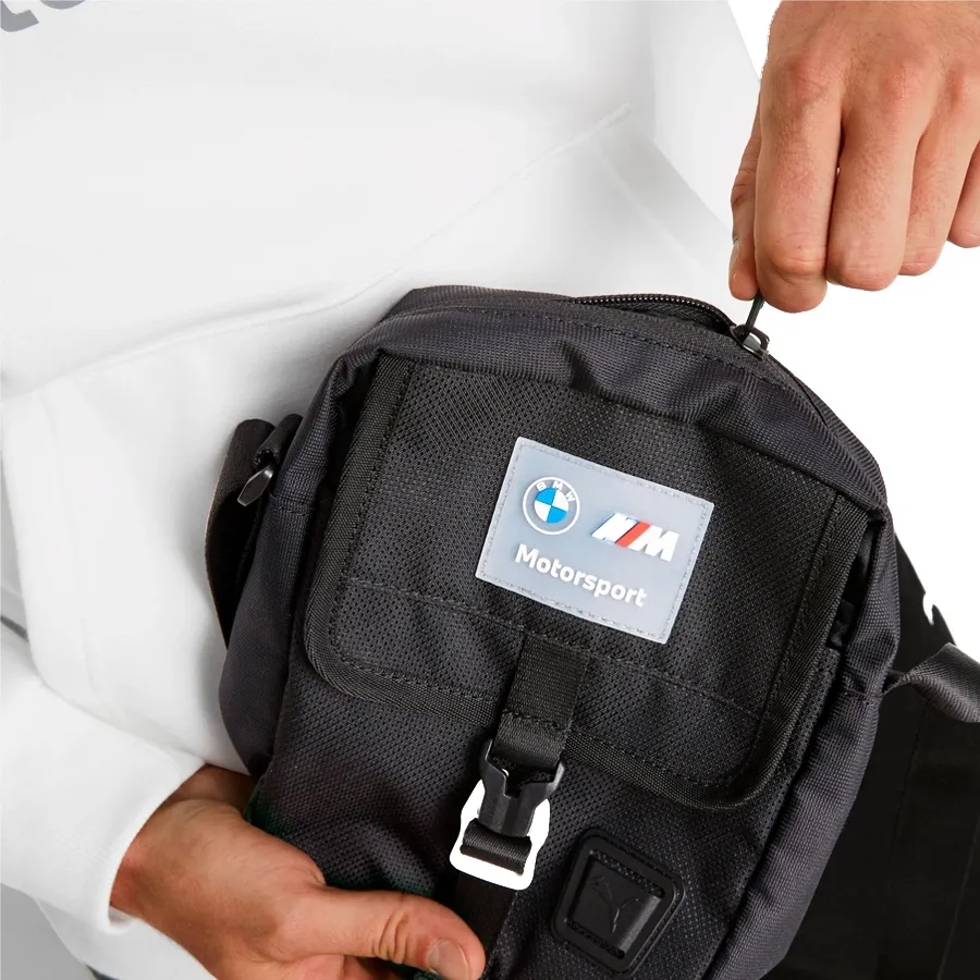 Imagen 1 de 3 de Bandolera Puma BMW Mms Portable-NEGRO