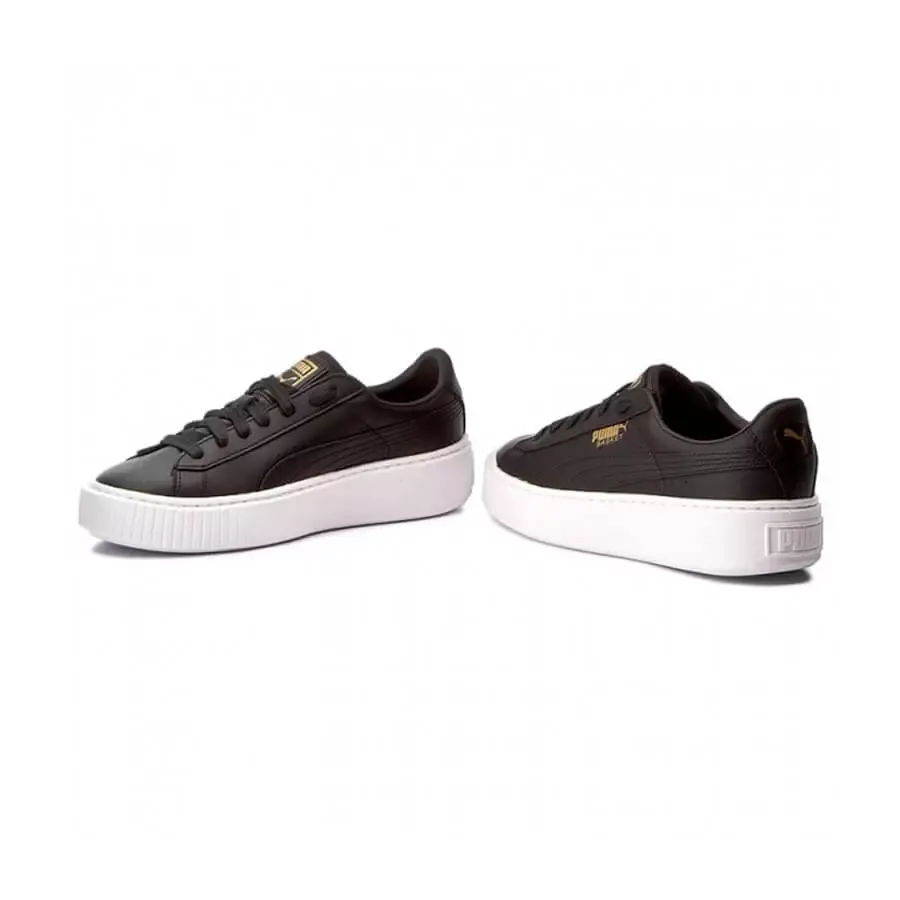 Imagen 2 de 5 de Zapatillas Puma Basket Platform Core-NEGRO/BLANCO