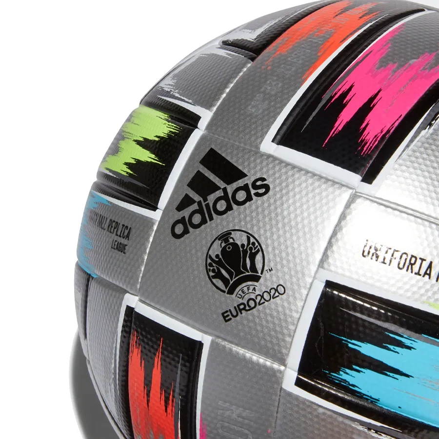 Imagen 4 de 5 de Pelota adidas Uniforia Finale League-PLATA/NEGRO/MULTICOLOR