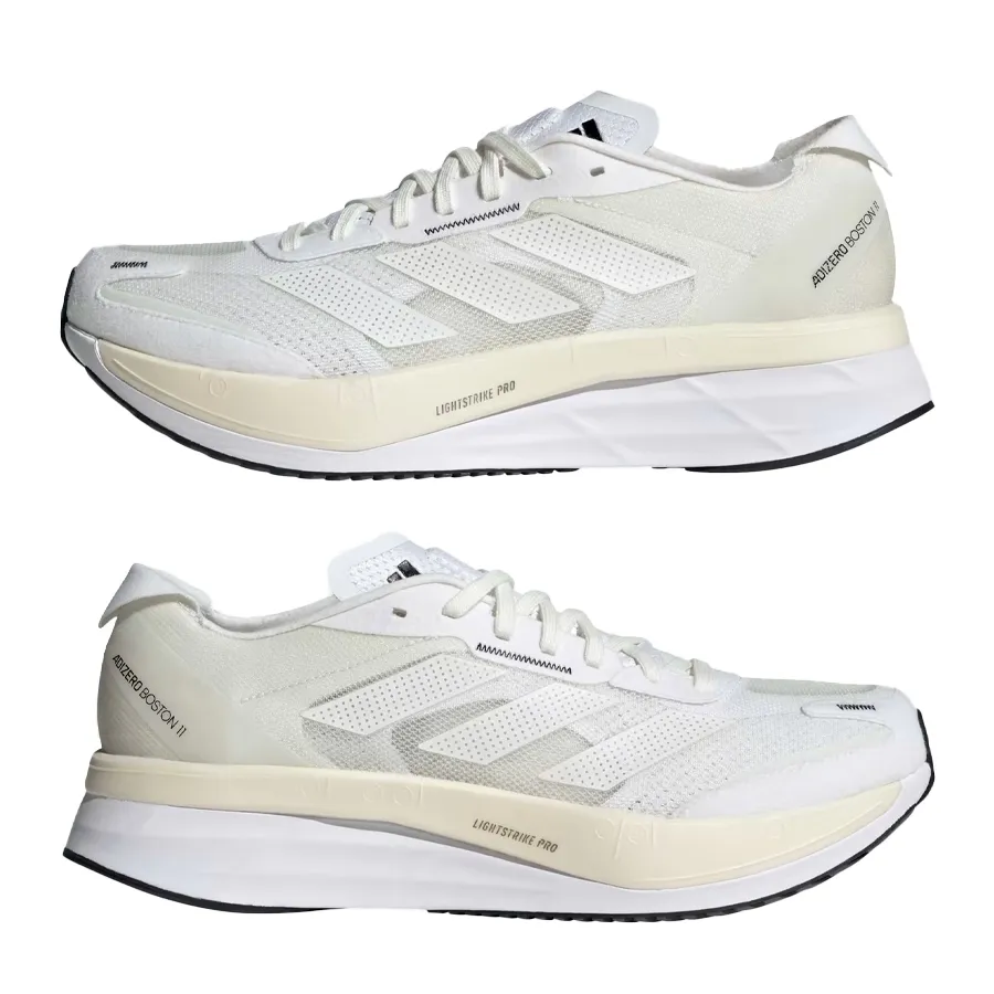 Imagen 4 de 9 de Zapatillas adidas Adizero Boston 11-BLANCO/NEGRO/NATURAL