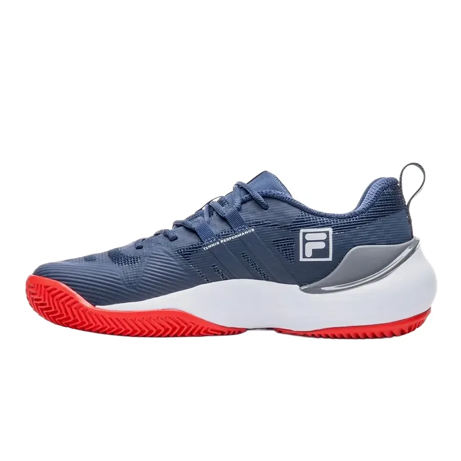 Imagen 2 de 5 de Zapatillas Fila Winner Clay-MARINO/ROJO