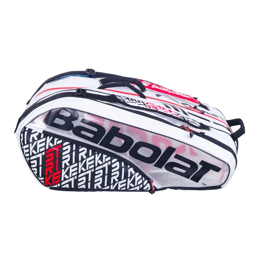 Imagen 1 de 5 de Raquetero Babolat Rh X 12 Pure Strike 2020-BLANCO/NEGRO/NARANJA
