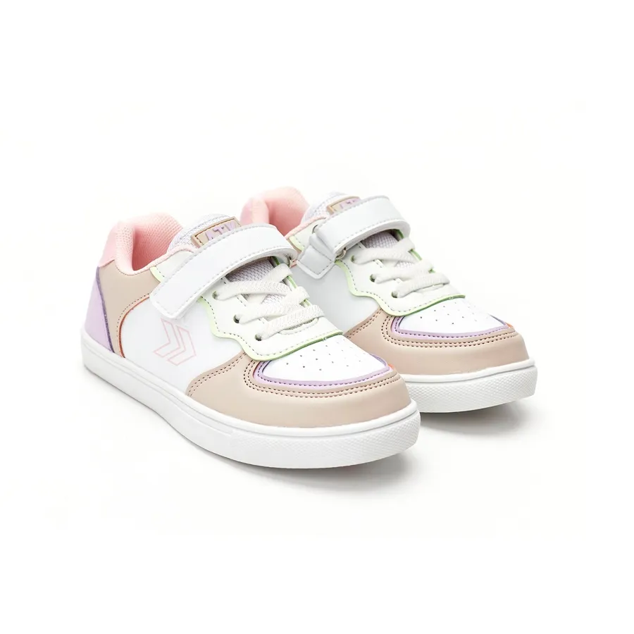 Imagen 1 de 3 de Zapatillas Atomik Ruelle Kids 23-BLANCO/LILA/ROSA