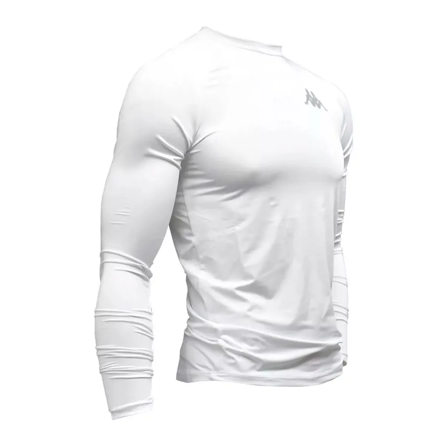Imagen 2 de 4 de Remera Térmica Kappa Manga Larga-BLANCO