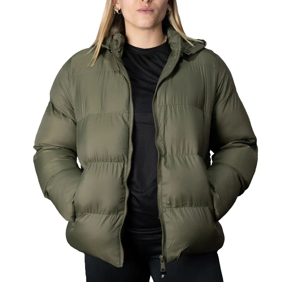 Imagen 0 de 6 de Campera Kamp Short Jacket Padding 25-VERDE MILITAR