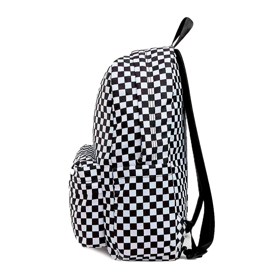 Imagen 2 de 4 de Mochila Vans Old Skool Check-BLANCO/NEGRO
