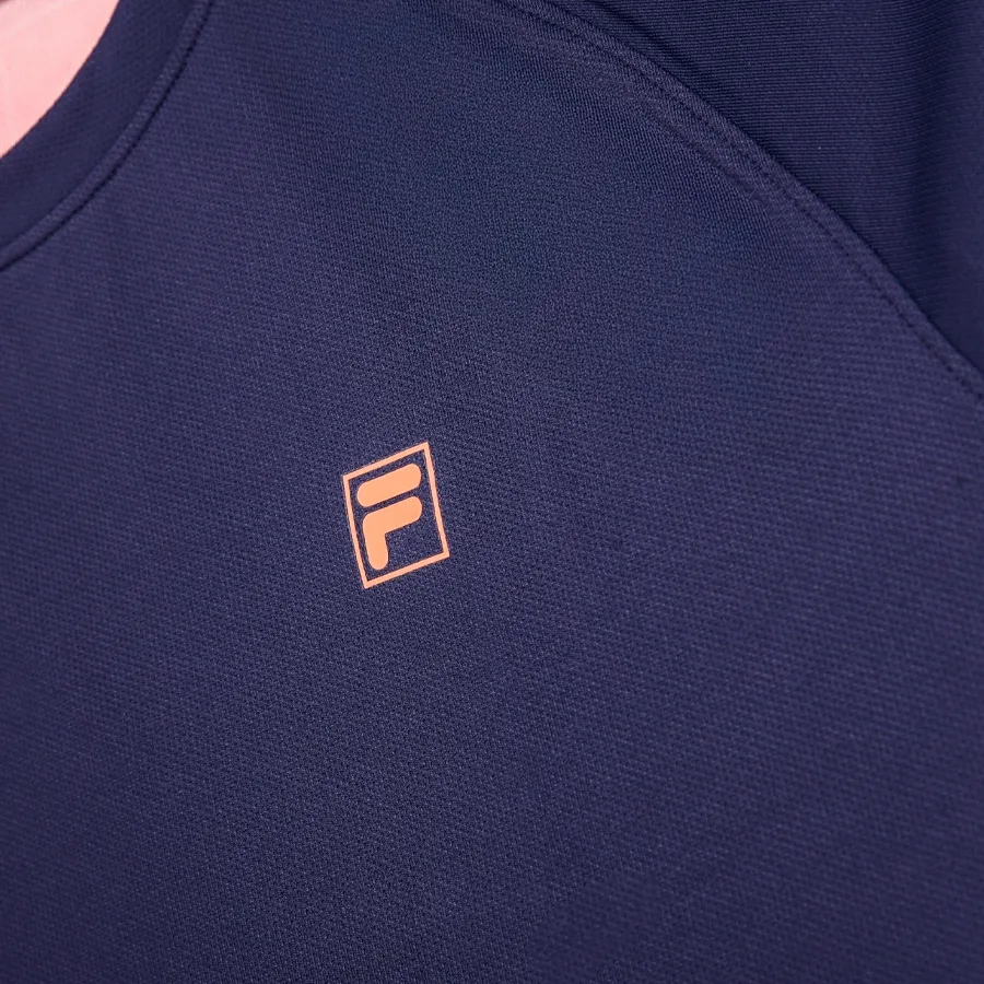 Imagen 3 de 4 de Remera Fila Grid Match-MARINO/DURAZNO