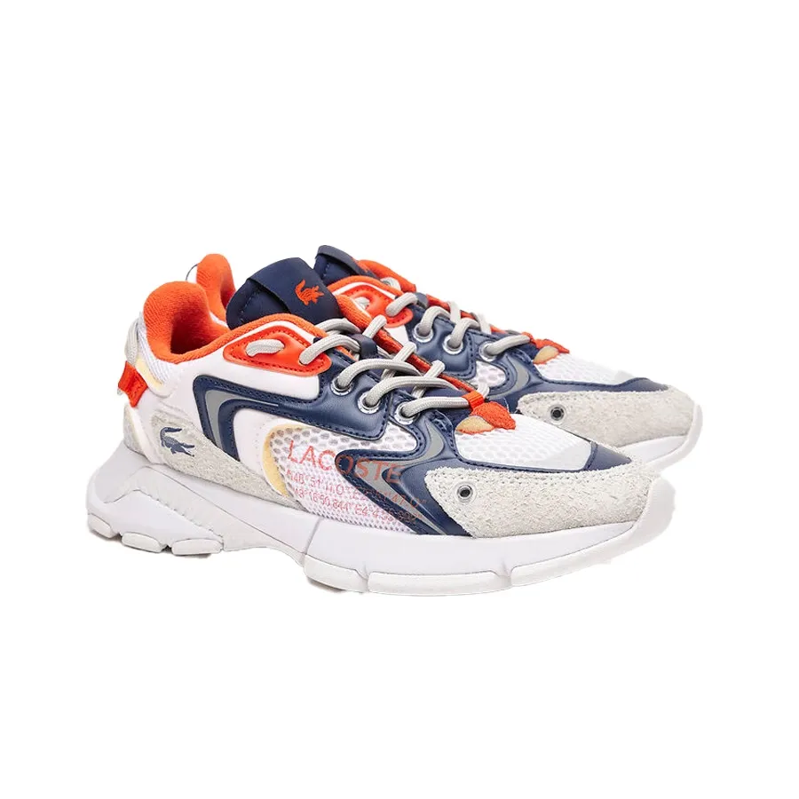 Imagen 2 de 6 de Zapatillas Lacoste L003 Neo-BLANCO/NARANJA/MARINO