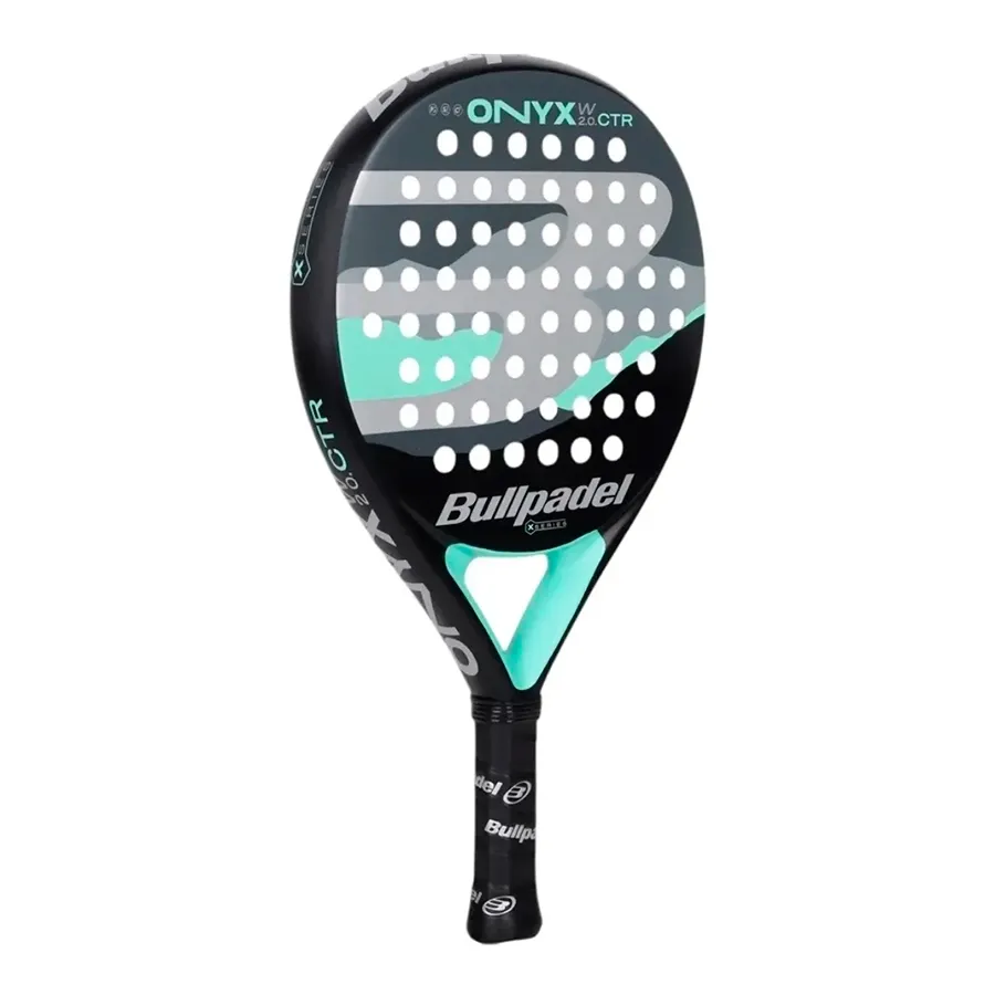 Imagen 1 de 5 de Paleta Bullpadel Onyx Control Woman 2.0-NEGRO/CELESTE/GRIS