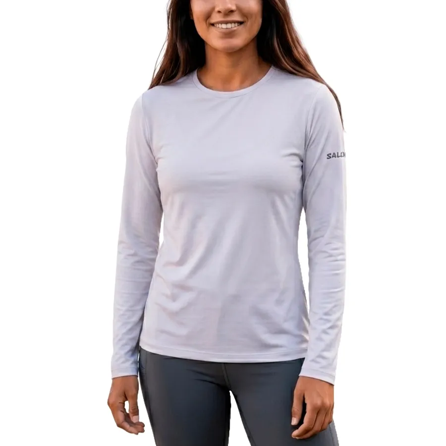 Imagen 0 de 3 de Remera Salomon Hybrid II-BLANCO