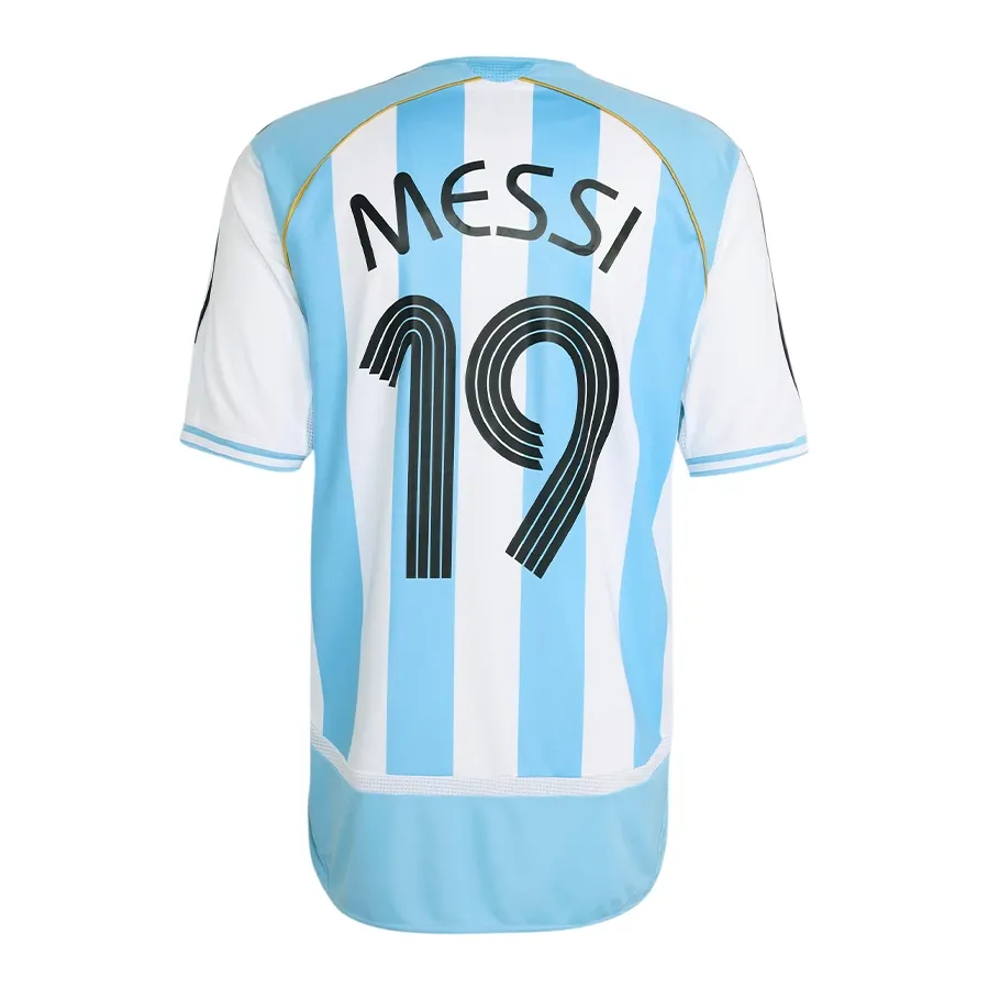 Imagen 4 de 6 de Camiseta adidas Titular Selección Argentina 2006 Messi-BLANCO/CELESTE/NEGRO