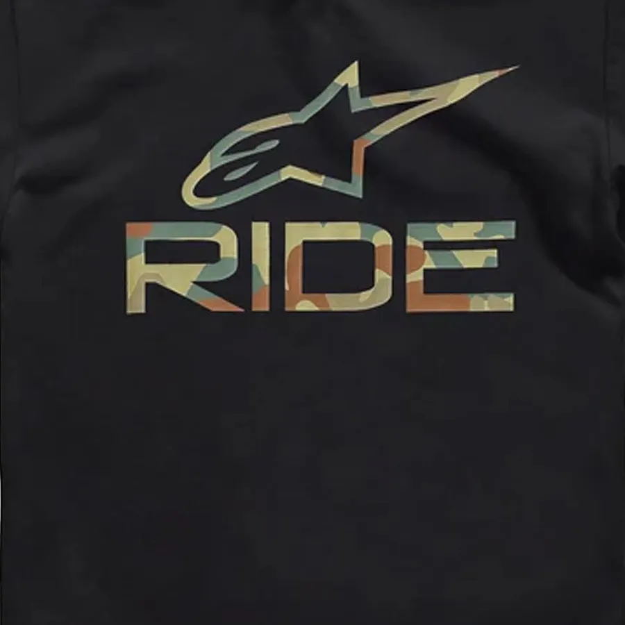 Imagen 4 de 5 de Remera Alpinestars Ride 4.0 Camo CSF-NEGRO/CAMUFLADO