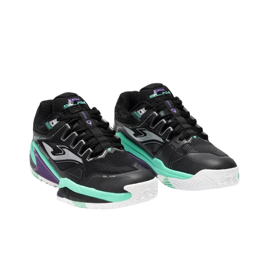 Imagen 1 de 5 de Zapatillas Joma Zapatilla Pádel Slam-NEGRO/VERDE AGUA/PLATA