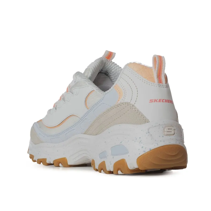 Imagen 1 de 5 de Zapatillas Skechers D´Lites-BLANCO/CELESTE/CORAL