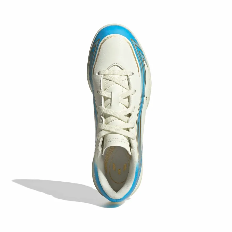 Imagen 3 de 7 de Botines Multitapón adidas Botines F50 Messi Club Tf-BLANCO/CELESTE/DORADO