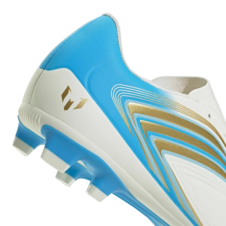 Imagen 6 de 7 de Botines adidas F50 Messi Club Fg-BLANCO/CELESTE/DORADO