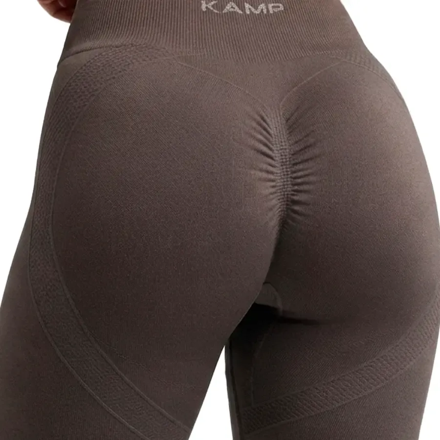 Imagen 2 de 3 de Calza Kamp Kalma con Frunce-CHOCOLATE