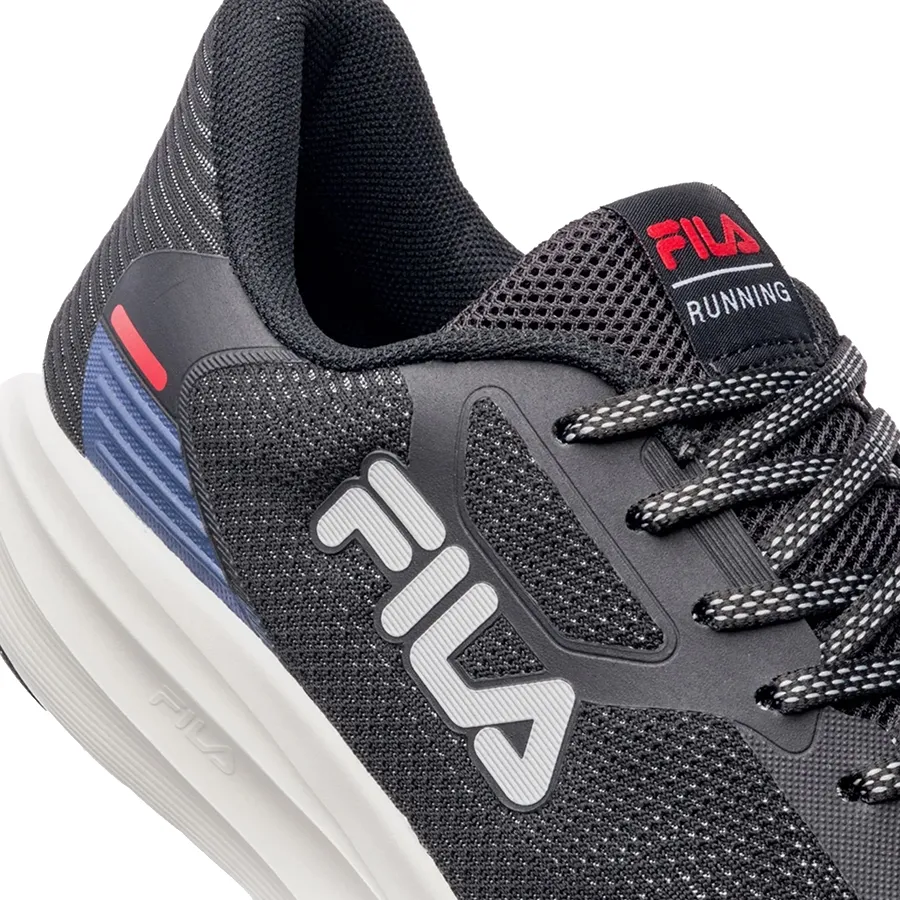 Imagen 5 de 7 de Zapatillas Fila Fastness-NEGRO/GRAFITO/ROJO
