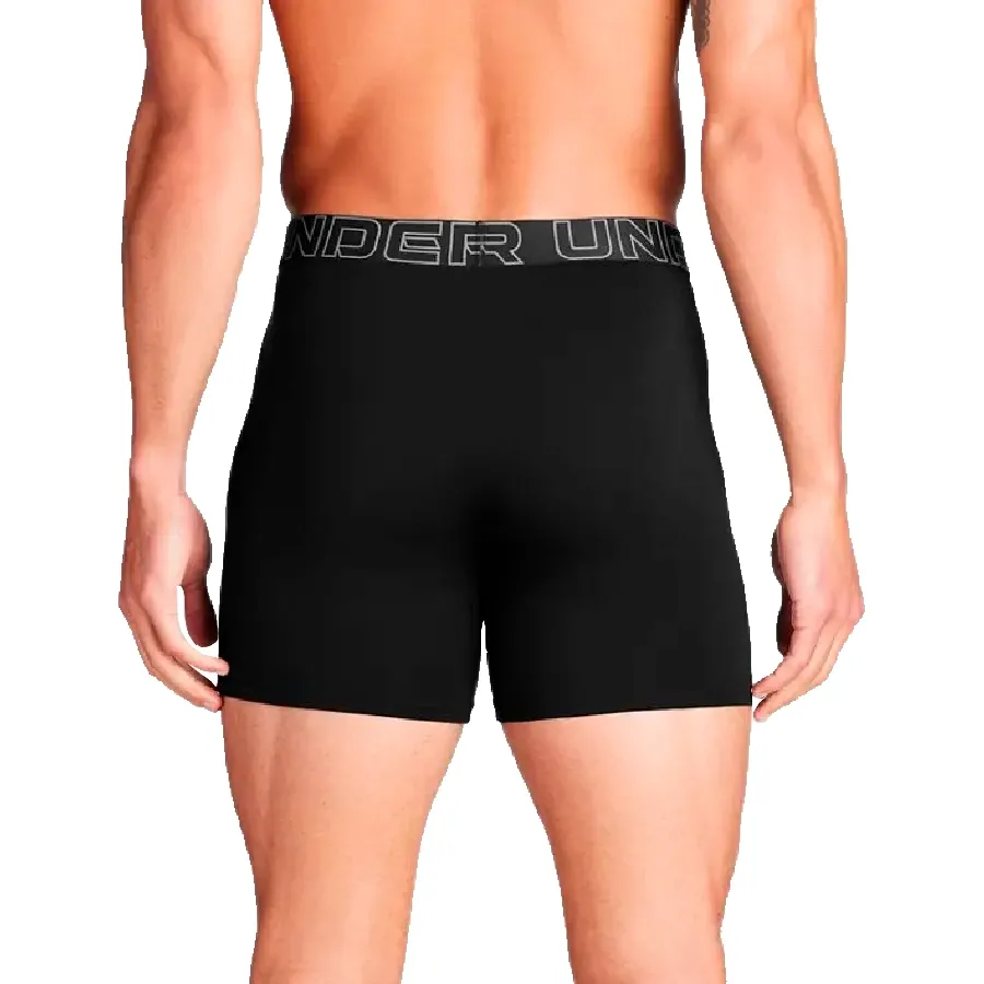 Imagen 1 de 3 de Under Armour Boxers Performance Cotton - Paquete de 3-NEGRO