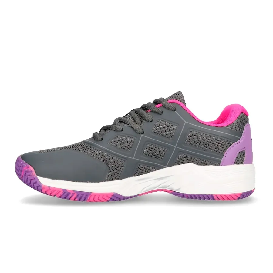 Imagen 3 de 5 de Zapatillas Kappa Kombat Padel Match 2-GRIS/FUCSIA