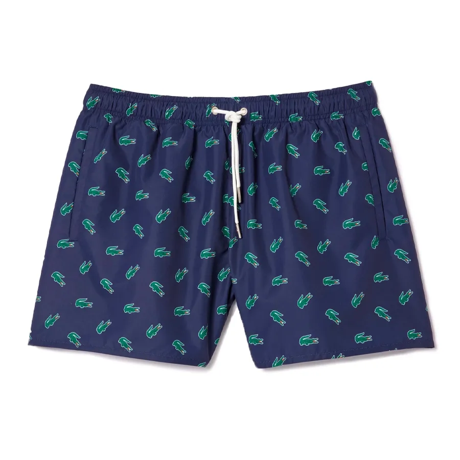 Imagen 2 de 5 de Short Lacoste De Baño-MARINO/VERDE