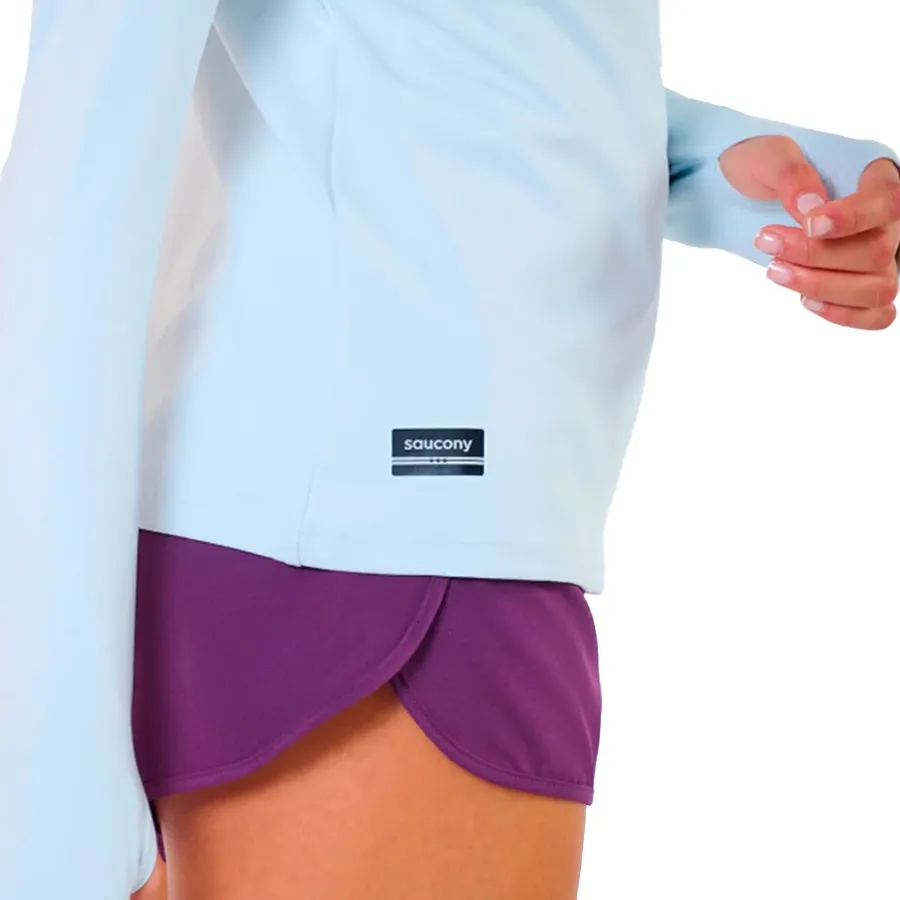 Imagen 3 de 4 de Buzo Saucony Solstice 1/4 II-CELESTE