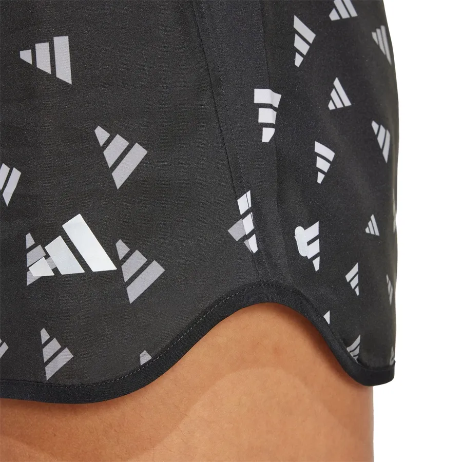 Imagen 4 de 5 de adidas Shorts  Run It Aeroready-NEGRO/BLANCO