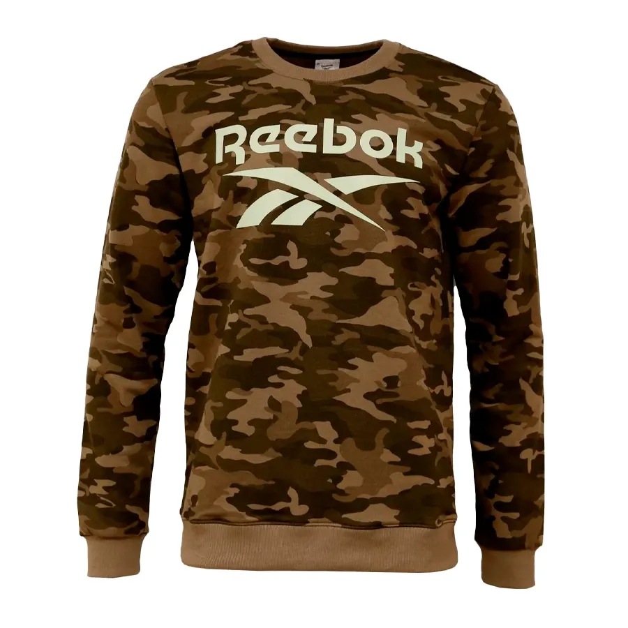 Imagen 0 de 4 de Buzo Reebok Stacked Logo Crew-VERDE/CAMUFLADO
