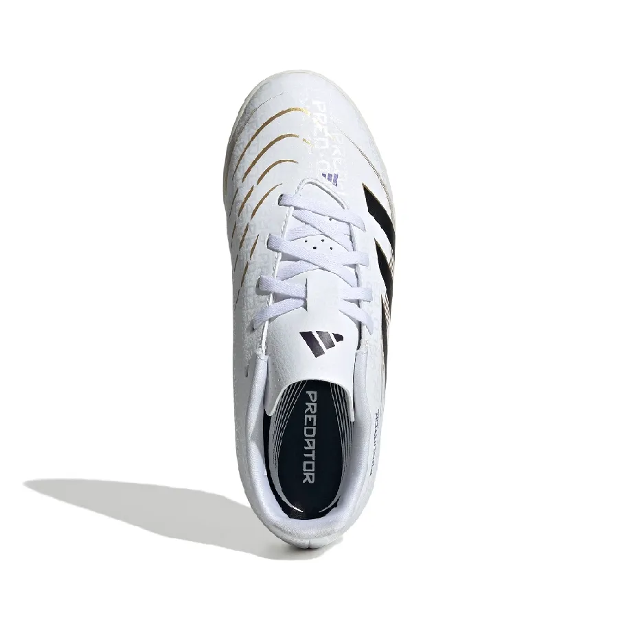 Imagen 4 de 7 de Botines adidas Predator Club Tf Junior-BLANCO/NEGRO