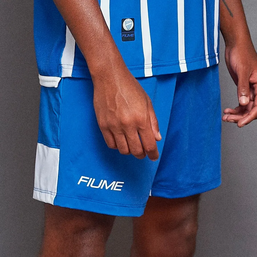 Imagen 2 de 4 de Shorts Fiume Sport Oficial 2023 Godoy Cruz-AZUL/BLANCO