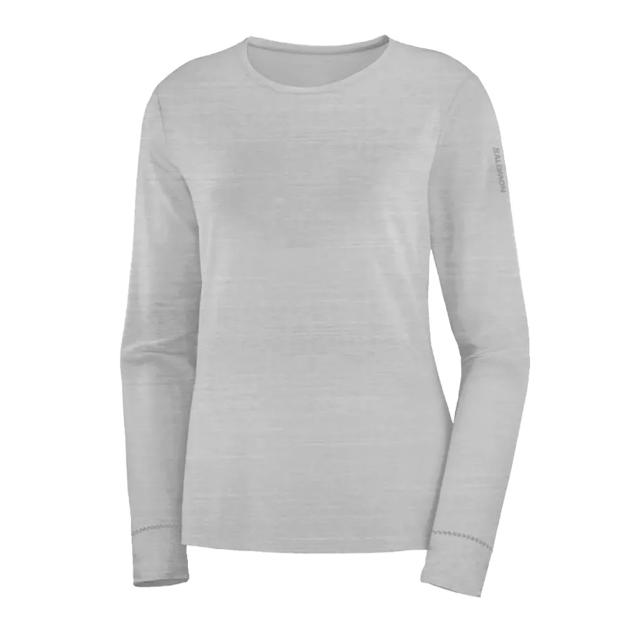 Imagen 0 de 2 de Remera Salomon Pulsar LS Tee-GRIS