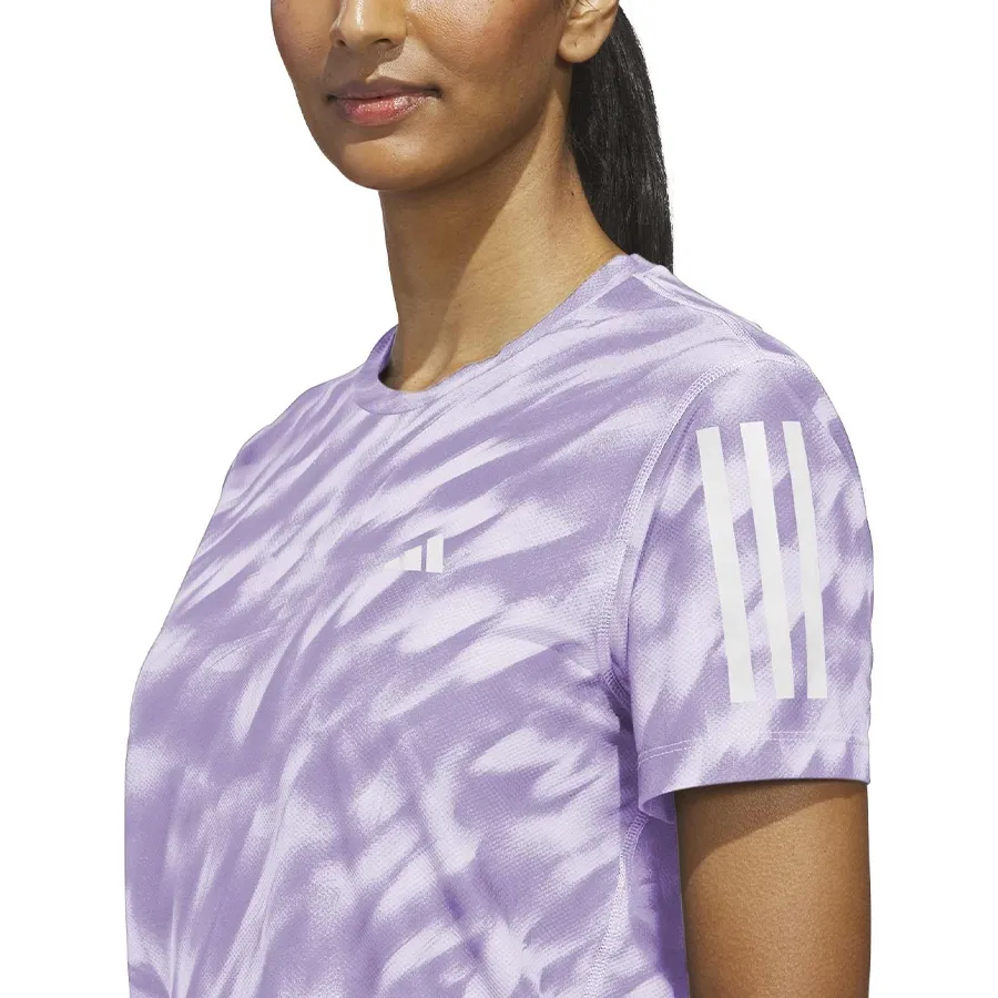 Imagen 3 de 5 de Remera adidas Own The Run Tee-LAVANDA