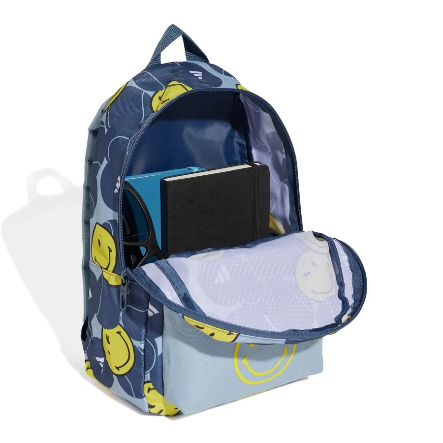 Imagen 1 de 5 de Mochila adidas Smiley World-AZUL/CELESTE/AMARILLO