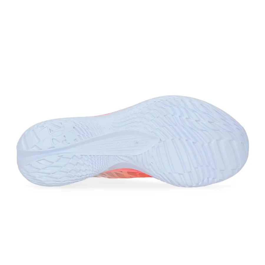 Imagen 5 de 6 de Zapatillas Under Armour Flow Velociti Elite-BLANCO/NARANJA FLUOR