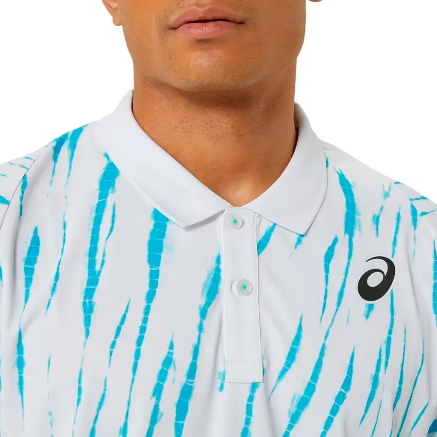 Imagen 4 de 5 de Remera Asics Polo Game-BLANCO/TURQUESA