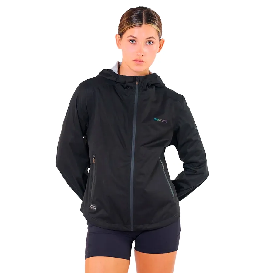 Imagen 0 de 5 de Campera Saucony Hurricane Waterproof-NEGRO