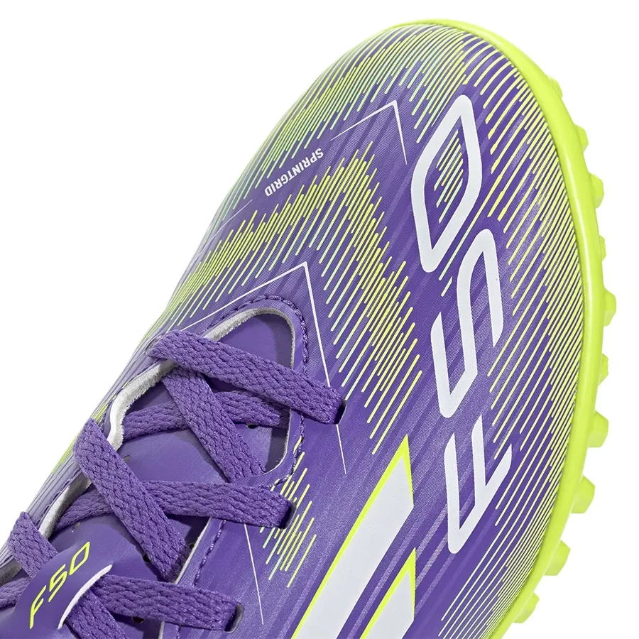 Imagen 5 de 7 de Botines adidas F50 Club Tf J-VIOLETA/BLANCO/VERDE FLUOR