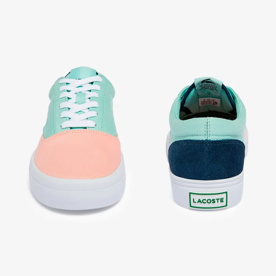 Imagen 4 de 6 de Zapatillas Lacoste Jump Serve Lace-VERDE/SALMON
