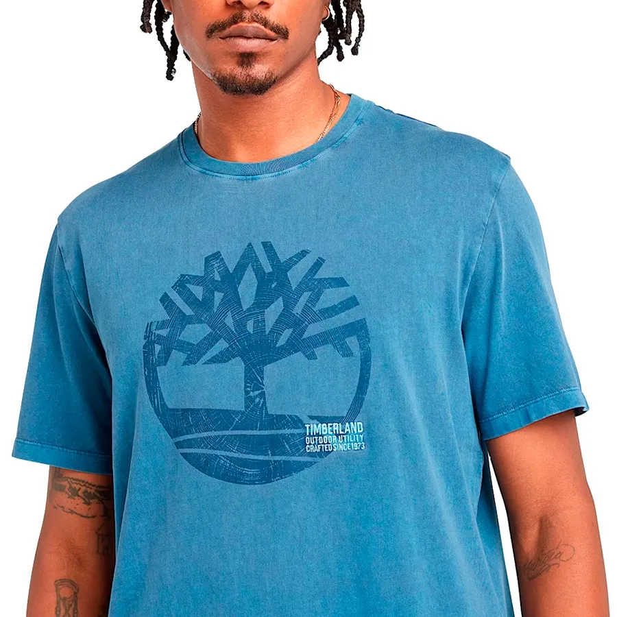 Imagen 2 de 4 de Remera Timberland Logo Graphic-AZUL