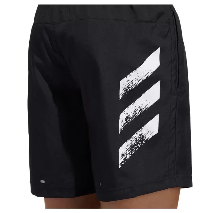Imagen 2 de 3 de Shorts adidas Para Running Run It 3 Stripes Pb-NEGRO