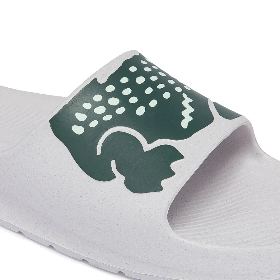 Imagen 5 de 6 de Ojotas Lacoste Croco Bloom Slide-BLANCO/VERDE