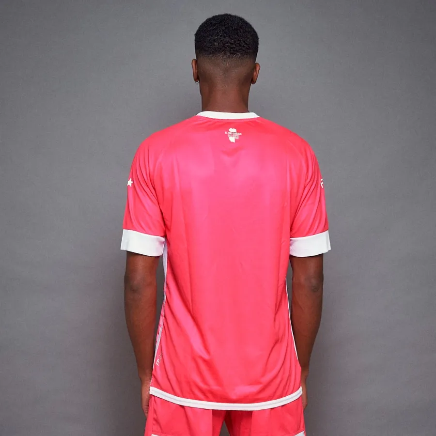 Imagen 3 de 4 de Remera Fiume Sport Arquero 2023 Godoy Cruz-ROSA/BLANCO