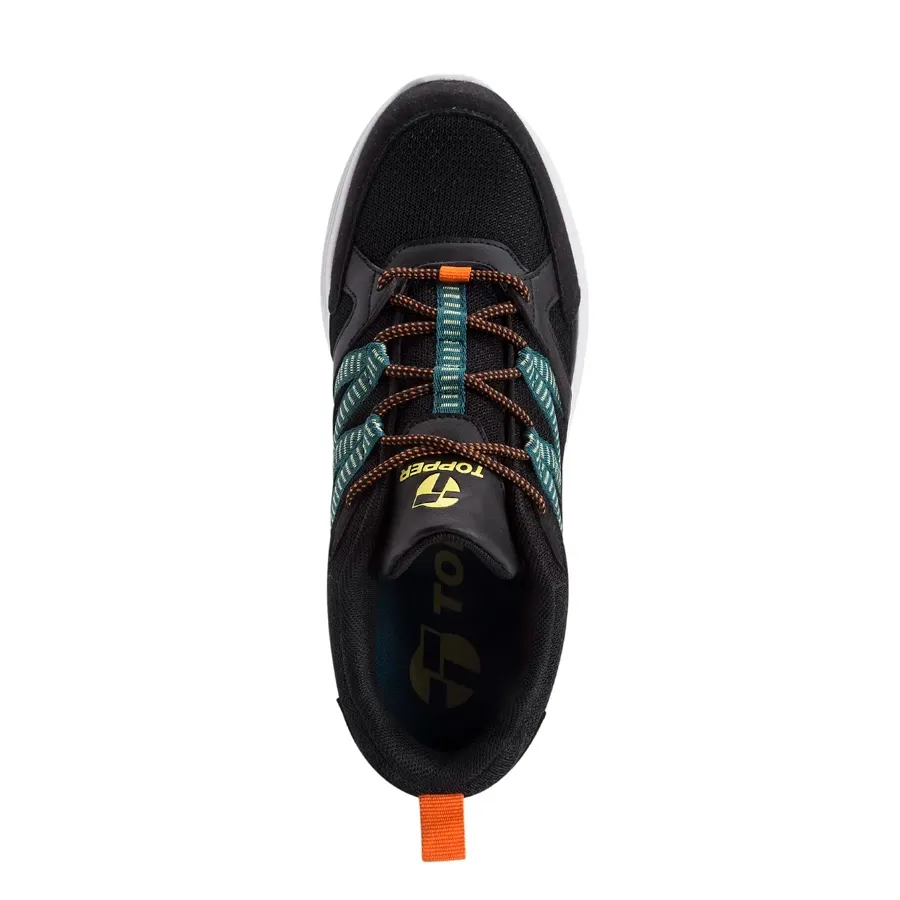 Imagen 3 de 5 de Zapatillas Topper Chalpa-NEGRO/VERDE/NARANJA